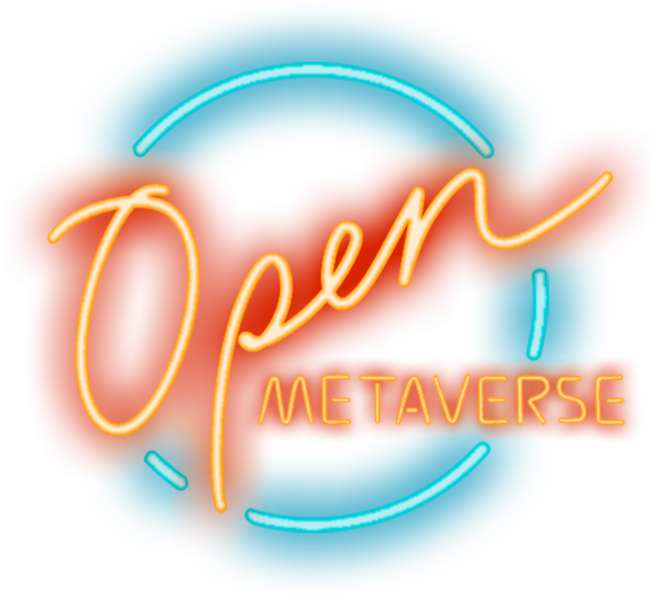 open neon sign logo